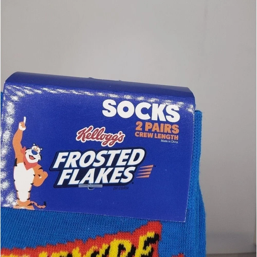 TONY The Tiger Crew Socks Frosted Flakes They're Grrrreat Graphic Socks